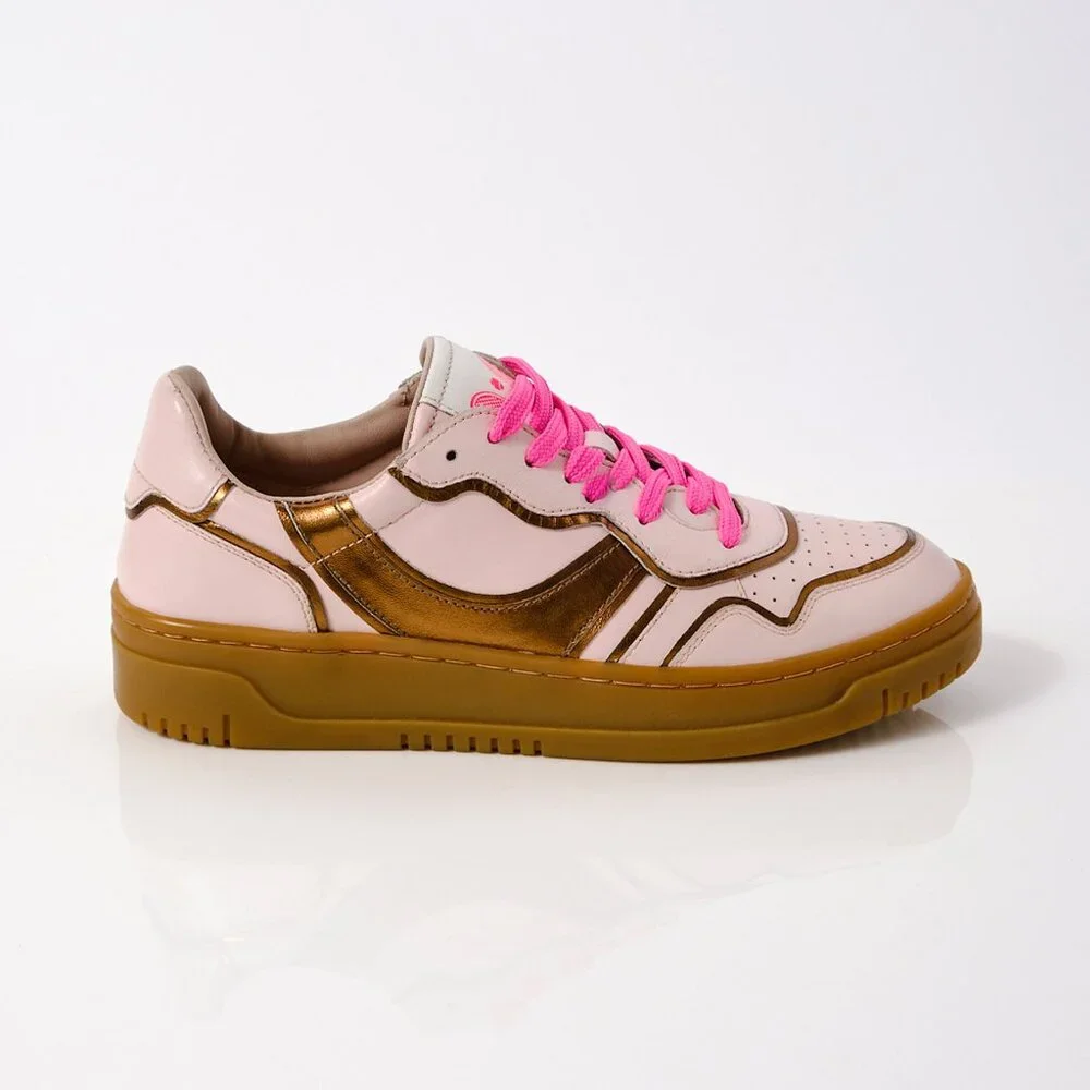 FREE PEOPLE Retro Thirty Love Sneakers / Cloud Pink Combo - Picture 3 of 8